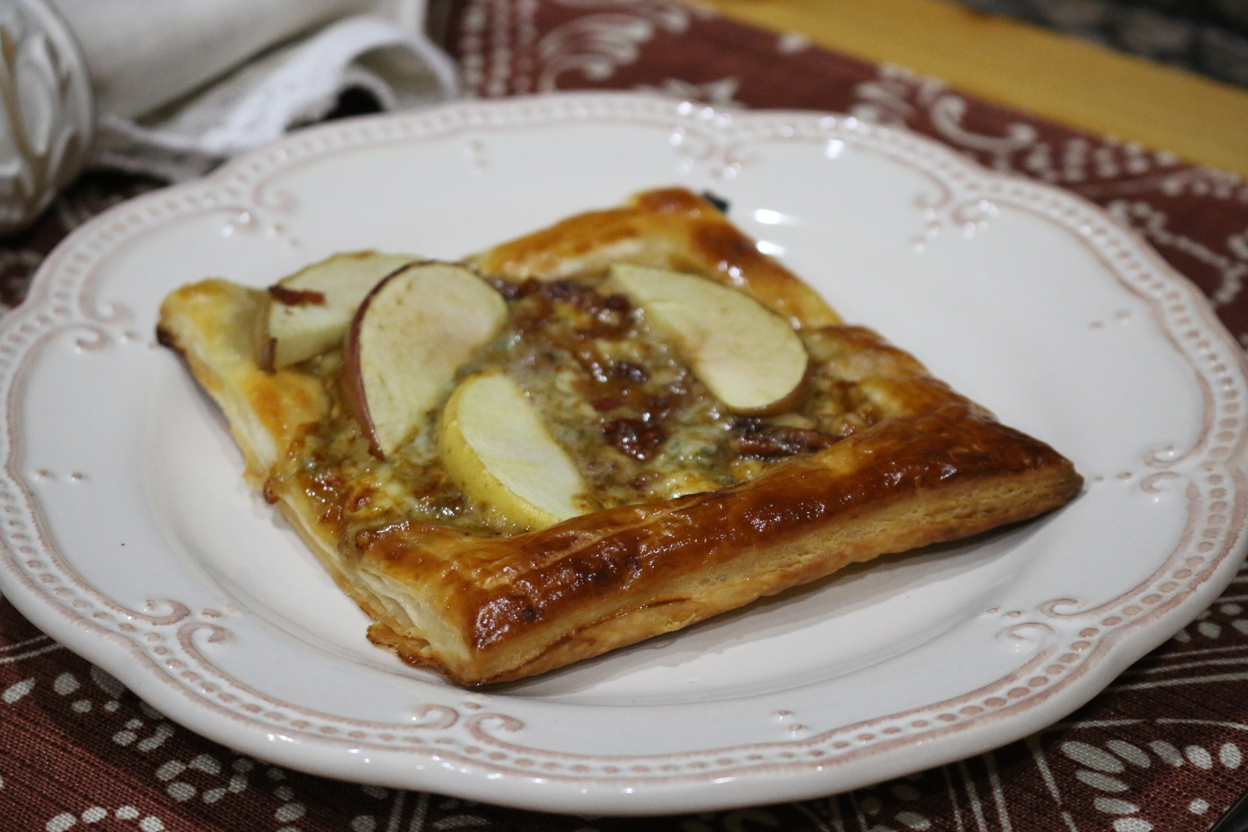 Apple Tartlets with Maple + Gorgonzola