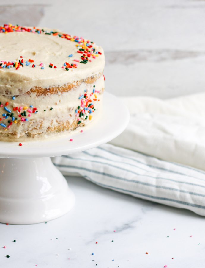 Vanilla Funfetti Cake – for Little Graduation Celebrations